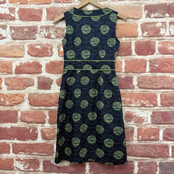 Banana Republic Dress Women's 0 Multicolor Polka Dot Abstract Casual Career Wear - Picture 2 of 8